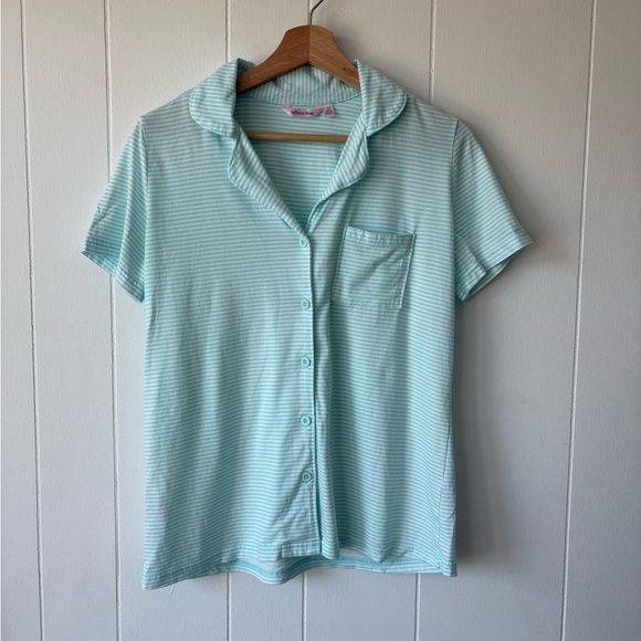 NWOT La Vie En Rose Stripe Print Shirt PJ Set | Size Small - Picture 3 of 6